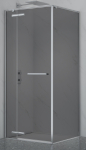 Du&scaron;o kabina PRESTIGE 90x90 chrom/pilka be pado
