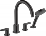 Mai&scaron;ytuvas Hansgrohe Vernis Blend 71456670, juodas matinis, montuojamas į vonios kra&scaron;tą