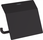 Tualetinio popieriaus laikiklis su dangteliu Hansgrohe AddStoris 41753670, juodas matinis