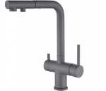 Plautuvės mai&scaron;ytuvas su i&scaron;traukiama žarna ir jungtimi filtruotam vandeniui Helika Akvaduo Plus 2683, pilkas, 202