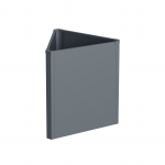 Metalinis vazonas HATIS, 71,5 x 61,5 x 77cm, antracito