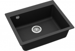 Virtuvės plautuvė HELIKA Simplex SQS101-601W, juoda