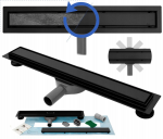 Du&scaron;o latakas REA NEO and Pure PRO 2in1 Black 80 cm