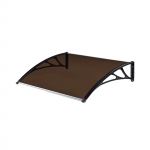 Durų stogelis 80x120 cm, tamsintas rudai