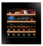 Įmontuojamas vyno &scaron;aldytuvas Avintage AVI60PLATINUM, dviejų zonų, 24 buteliai