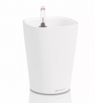 Vazonas su savaiminio drėkinimo sistema LECHUZA MINI-DELTINI, 14944, balta matinė