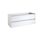 Apatinė spintelė po praustuvu Kame City BU/12-3DR/D1P1, Balta blizgi, 120 cm