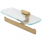 Dvigubas tualetinio popieriaus laikiklis su lentynėle Geesa 919948-07