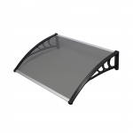 Durų stogelis 100x100 cm, tamsintas pilkai