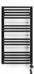 Elektrinis rank&scaron;luosčių džiovintuvas Terma Inspiro, juoda, 500 mm x 900 mm, kaitinimo elementas de&scaron;inėje