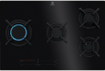 Įmontuojama dujinė kaitlentė Electrolux Touch Sure, KGV8473IK, 80 cm