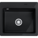 Plautuvė Franke Mythos MTK 610-58, 2 i&scaron;gręžtos skylės, 124.0335.851, onikso (juoda)