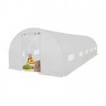 &Scaron;iltnamis su armuota plėvele, 24 m2, 8 x 3 m, baltas