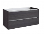 Apatinė spintelė po praustuvu Kame City BU/10-3DR/1P1, juodas ąžuolas, 100 cm
