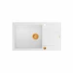 Įmontuojama plautuvė Quadron EVAN 136 XL, HCQE58650U1_PVDC1_P2O, balta