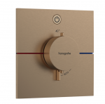 Potinkinis termostatinis mai&scaron;ytuvas Hansgrohe ShowerSelect Comfort E, 15571140, &scaron;lifuotos bronzos