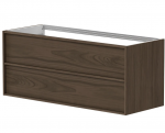 Spintelė po dvigubu praustuvu Kame HOME, BUD/12-3DR/N07-HM, 120 cm, Rudo ąžuolo faneruotė