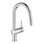 Virtuvinis mai&scaron;ytuvas su i&scaron;traukiama žarna Grohe MINTA 32321002, chromas
