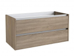 Apatinė spintelė po praustuvu Kame City BU/10-3DR/10P1, Pilkas ąžuolas, 100 cm