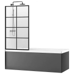 Vonios sienelė REA Lagos-1, 70cm, black mat