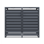 Metalinė dviguba konteinerio stoginė