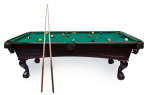 Biliardo stalas Bilaro Lion, žalias audinys, laminuota drožlių plok&scaron;tė, su komplektacija, BPLI7