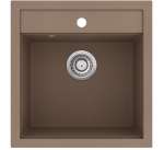 Plautuvė Aquasanita Tesa SQT100W 114 Mocha, su uždaromu ventiliu