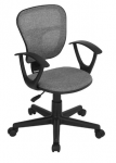 Biuro kėdė FLYING ARM, juoda/pilka