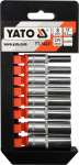 Ilgų galvučių komplektas Yato 1/4" 5.5-13mm
