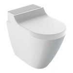 Pastatomas WC, AquaClean Tuma Comfort WC dangtis su apiplovimo funkcija, &scaron;veisto nerūdijančio plieno apdailos dangtelis, Geberit 146.310.FW.1