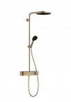 Termostatinė du&scaron;o sistema Hansgrohe Pulsify S, 24220140, &scaron;lifuotos bronzos