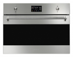 Įmontuojama kompakti&scaron;ka orkaitė su garų funkcija Smeg SO4302S3X