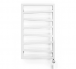 Elektrinis rank&scaron;luosčių džiovintuvas Terma ZigZag, 835x500, baltas, su laidu, kaitinimo elementas de&scaron;inėje