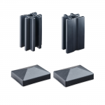 Pakeltų lysvių prailginimo rinkinys, antracito