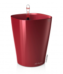 Vazonas su savaiminio drėkinimo sistema LECHUZA MINI-DELTINI, 14960, tamsiai raudona blizgi