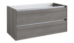 Apatinė spintelė po praustuvu Kame City BU/10-3DR/11P1, Pilkas uosis, 100 cm