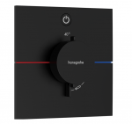 Potinkinis termostatinis mai&scaron;ytuvas Hansgrohe ShowerSelect Comfort E, 15571670, juodas matinis