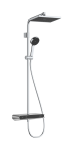 Du&scaron;o komplektas Hansgrohe Activera Q Showerpipe 290/180 1jet EcoSmart, ShowerTablet Select 360 Varia, 28648000, chrome