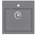 Plautuvė Aquasanita Tesa SQT100W 202 Alumetallic - Cold grey, su uždaromu ventiliu