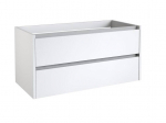 Apatinė spintelė po praustuvu Kame City BU/10-3DR/D1P1, Balta blizgi, 100 cm