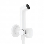 Potinkinis bide du&scaron;elio komplektas HANSGROHE Round 1jet, 29232700, balta spalva