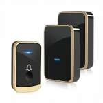 Dvigubas belaidis durų skambutis LockPrints AP-B30, Juodas