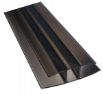 Profilis sujungiamasis 10mm 6m bronza-pilkas