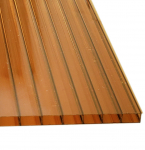 Polikarbonatas 2100x6000 6mm bronza SMART