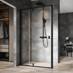 Stacionari sienelė Ravak Nexty NPSS-100 90OA0300Z1, juoda + Transparent