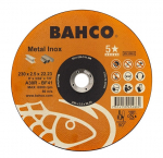Abrazyvinis metalo ir nerūdijančio plieno pjovimo diskas Bahco A30R INOX+Fe T41 230x2.5x22.23mm
