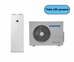 SAMSUNG oras-vanduo 4.4/5.0 kW SPLIT &scaron;ilumos siurblio KOMPLEKTAS (su 260 l tūriniu &scaron;ildytuvu)