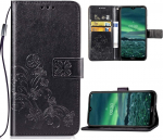 Dėklas Flower Book Samsung A155 A15 4G/A156 A15 5G juodas