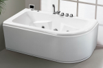 Masažinė vonia ROSSA EU-023-1B kairinė su vandens ir oro masažu ir vandens &scaron;ildytuvu