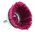 Nylon cup brush for drill, &Oslash;45mm, 1/4" HEX shank